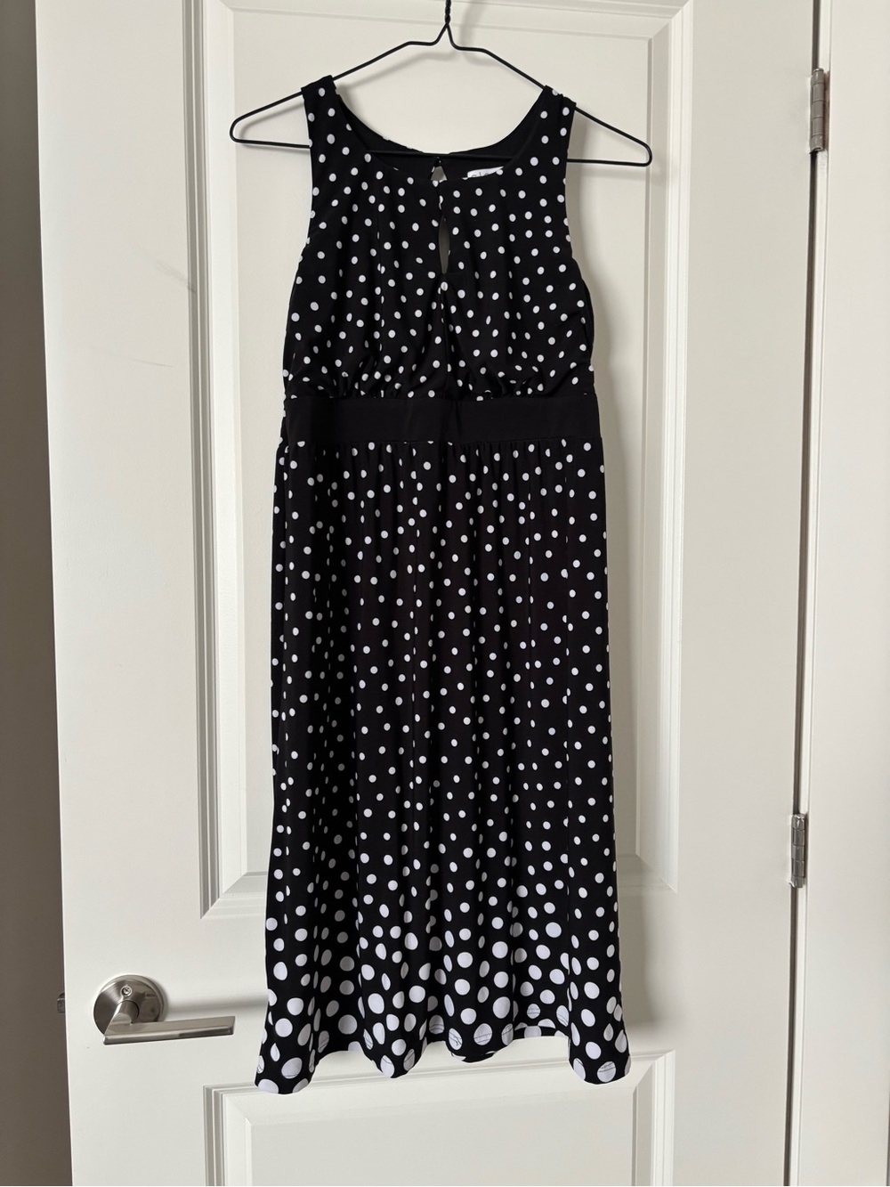 cleo Black and White Polka Dot Dress